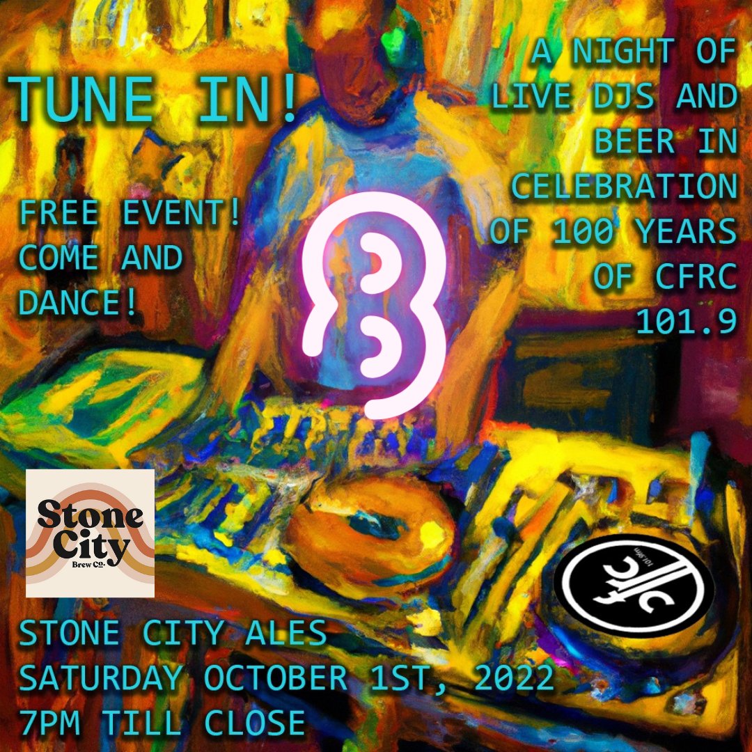 8 days to go! But get ready to DANCE on Sat. Oct 1st <a href="/StoneCityAles/">Stone City Brew Co</a> is opening its doors for this free DJ Dance Party as it launches a brand new tasty brew called Tune In, crafted especially to celebrate our centennial!    Get ready for an amazing night! See you there! #ygk