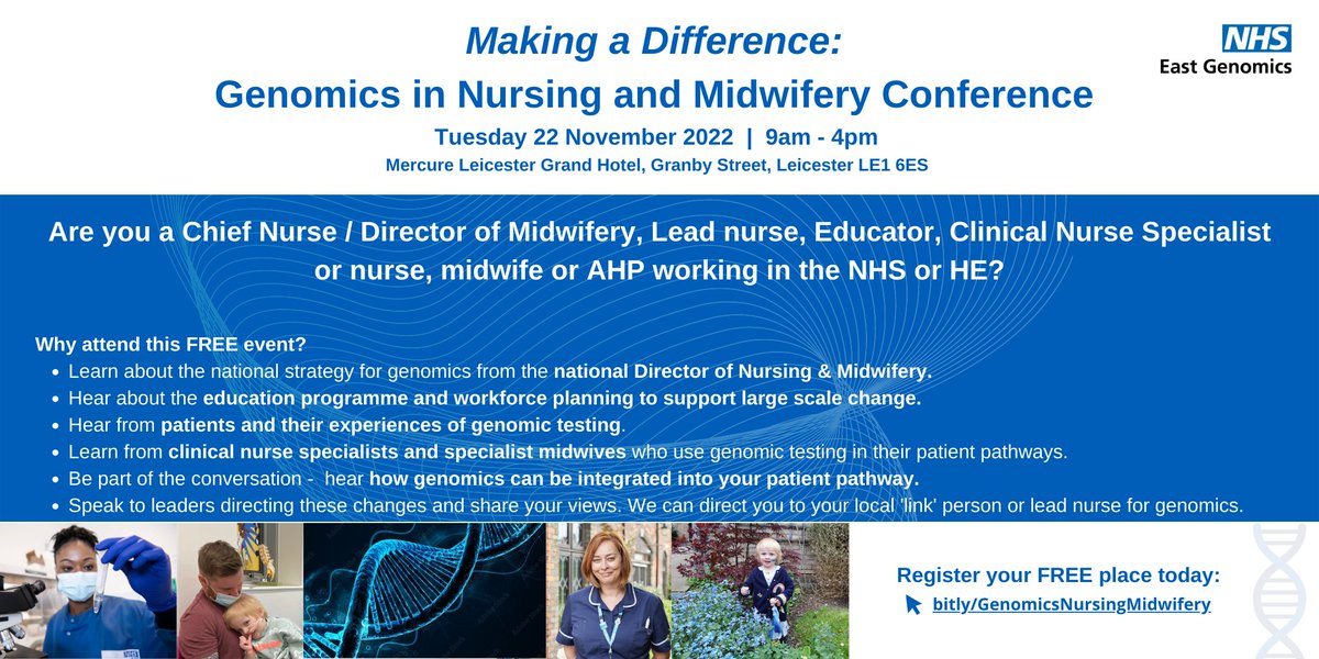 NHS East Genomics tweet media