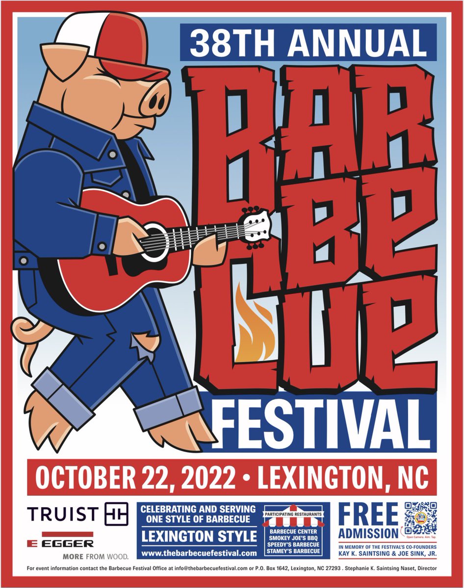 barbecuefest's tweet photo. 23 days &amp; counting until the Barbecue Festival...LET'S GOOO!! 😎🎸🎶🎈🔥🕺

#worldsbestq #oct22 #lexingtonstyle #firedup #lexingtonnc #familyfun https://t.co/5vTlz1tdwT