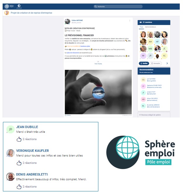 ▶️@poleemploi_Var Dans le cadre de la semaine #Restart pour la création d'entreprise, 17 cadres porteurs de projet, ont bénéficié de conseils via la plateforme Sphère Emploi (accompagnement, business plan…). Les voilà bien équipés pour mener à bien leur projet ! Avec #ToulonFoch