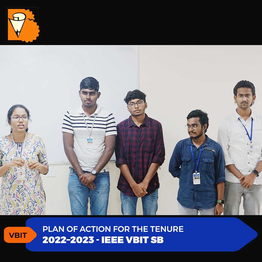 VBITHYD's tweet photo. On September 26, 2022, IEEE - VBIT SB presented the Plan of Action for the tenure 2022–2023.

#VBIT #IEEEVBITSB #PlanAction #Teams #Societies #Groups #Events #Tenure #BestEngineeringCollegeInTelangana #MbaCollegesInHyderabad #TopEngineeringCollegesinHyderabad https://t.co/Pfw30y58mX
