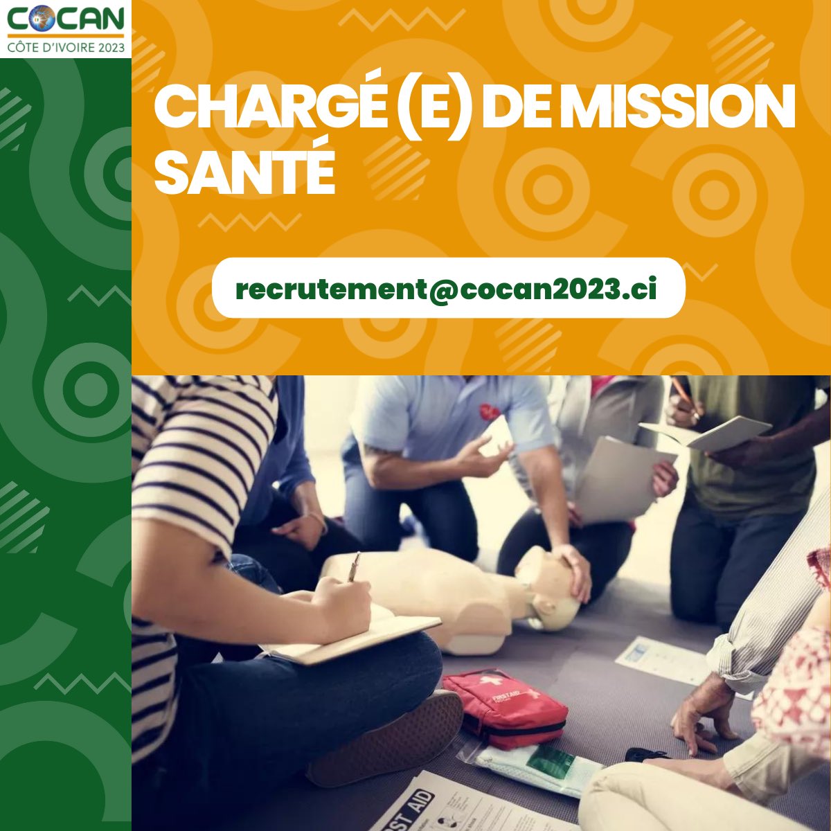 COCAN_2023's tweet photo. 📣 LE COCAN 2023 RECRUTE ! 📣

De nouveaux postes sont à pourvoir pour participer à l'organisation de la CAN 2023! 🇨🇮🐘

N'attendez plus et rendez-vous sur le lien ci-dessous 👇

https://t.co/WEzGDtm9Xn

Rejoignez la plus belle CAN de l'histoire! 

#offredemploi #COCAN2023 https://t.co/eLjjXg1TtD
