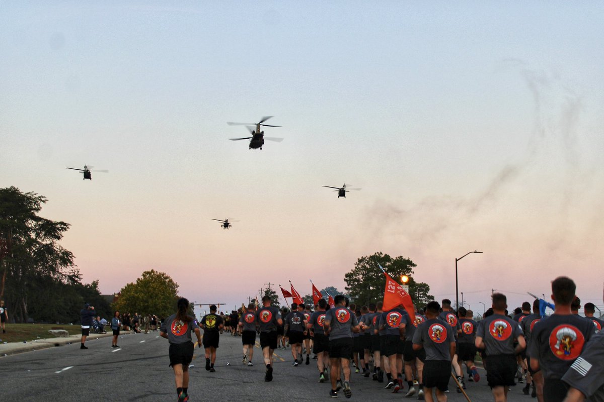 127th_AEB's tweet photo. Kicked off #AllAmericanWeek with a Division Run Monday Morning!! We are looking forward to a week of celebrating the legendary history of the 82nd Airborne Division! https://t.co/79uplY5O21
