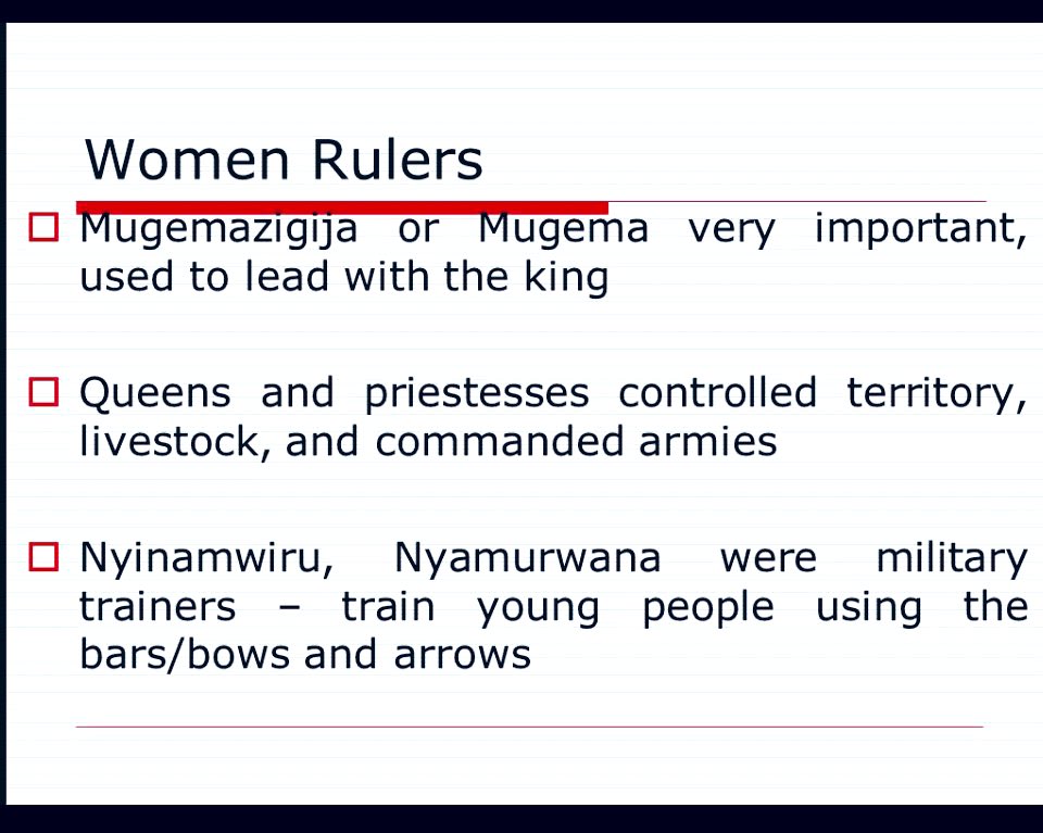 MakerereIGDS's tweet photo. Precolonial women wielded power in their societies and were often not regarded to as subordinates.
Many societies in present day Uganda had women in power in one aspect or the other. ~ Dr. Ann Ninsiima #CHUSSSeminarSeries @MakerereCHUSS @Josephineahiki1 @SsaliSarah @Makerere https://t.co/YUKVsJw5q9