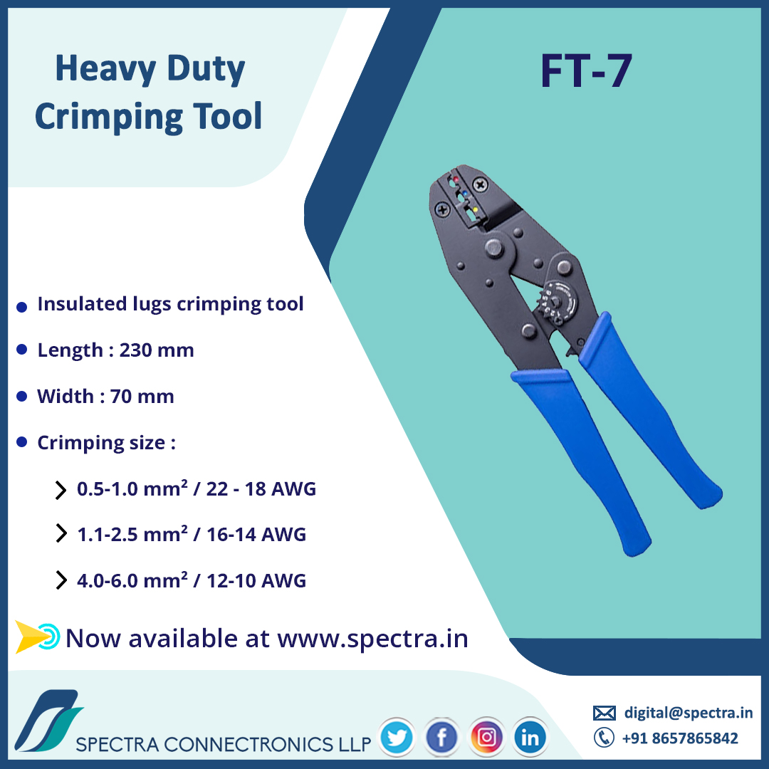 Buy Heavy Duty Crimping Tool now at spectra.in/spectra-ft-7-h…

#totalconnectivitysolutions
#spectraconnectronics
#tools
#crimpingtool
#heavydutycrimpingtool
#handtool
#lugs 
#precisiontool
#crimper
#buynow