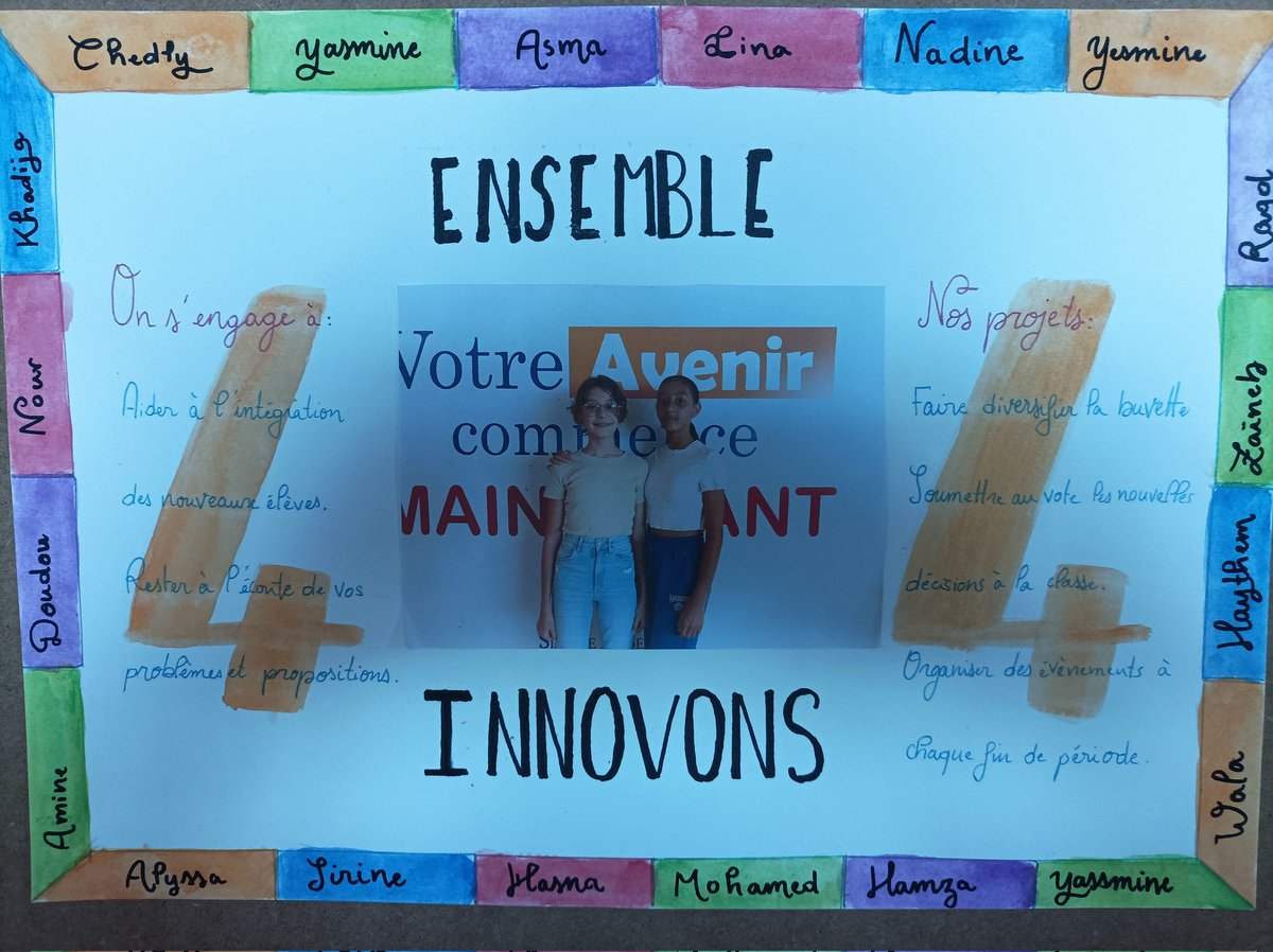 Une élection ✉️, c'est d'abord une campagne🤝. Et les candidats du #LycéeFrançaisDeSfax ne manquent pas d'imagination... Dédicace à Yozi : "On ne va pas vous mentir [...] en vous faisant croire qu'on va convaincre la direction". 😅 <a href="/IFTunisie/">IFTunisie</a> <a href="/christine_jacq/">Jacquemyn</a> <a href="/aefeinfo/">AEFE</a> <a href="/MDF_Sfax/">MaisondeFrance Sfax</a>