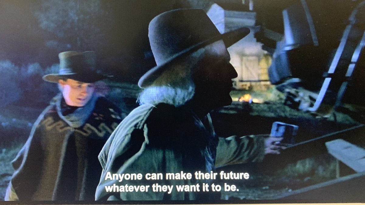 Kei_umeboshi's tweet image. ここの台詞、凄く胸に刺さるし未来に戻ることを決心したドクがかっこいい。

#BackToTheFuturePart3 #bttfpart3