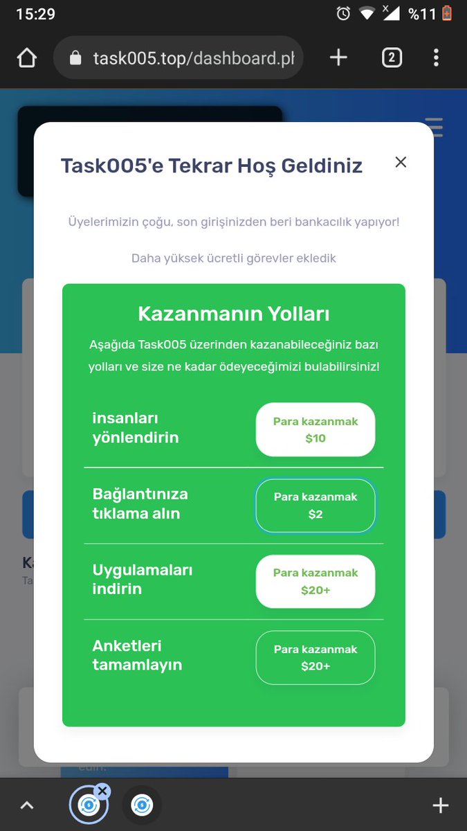 Hey, EarnCashTo adlı bir ağa katıldım ve 25.00$ kazandım! Yeni ücretsiz uygulamaları test etmek ve sosyal medyada yayınlamak için ödeme alırsınız. Anında 25 $ kayıt bonusu için bağlantımla kaydolun! 👇👇
xu5os.top/963965989843/?… 

#moneygame #paranormal #viral #TrendingNow