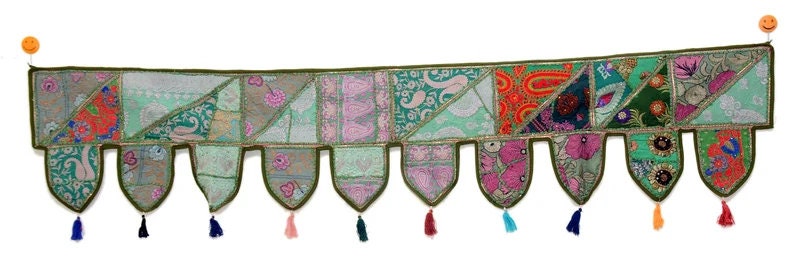 a_artindia's tweet image. Excited to share the latest addition to my #etsy shop: Indian Handmade Toran, Colorful Wall Hanging, Door Decor Curtain, Colourful Embroidered Tapestry, Hippie Boho Ethnic Festival Toran etsy.me/3RliTv6 #windowvalance #wallhanging #bohemianvalance #homedecor #p