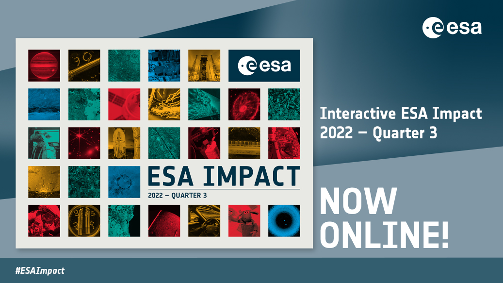 👏 The latest #ESAimpact is out! This issue covers the ground-breaking images from #Webb and #Gaia, @AstroSamantha’s first spacewalk, the effects of heat and drought in Europe, as well as the momentous liftoff of #VegaC launcher 👉 esa.int/About_Us/ESA_P…