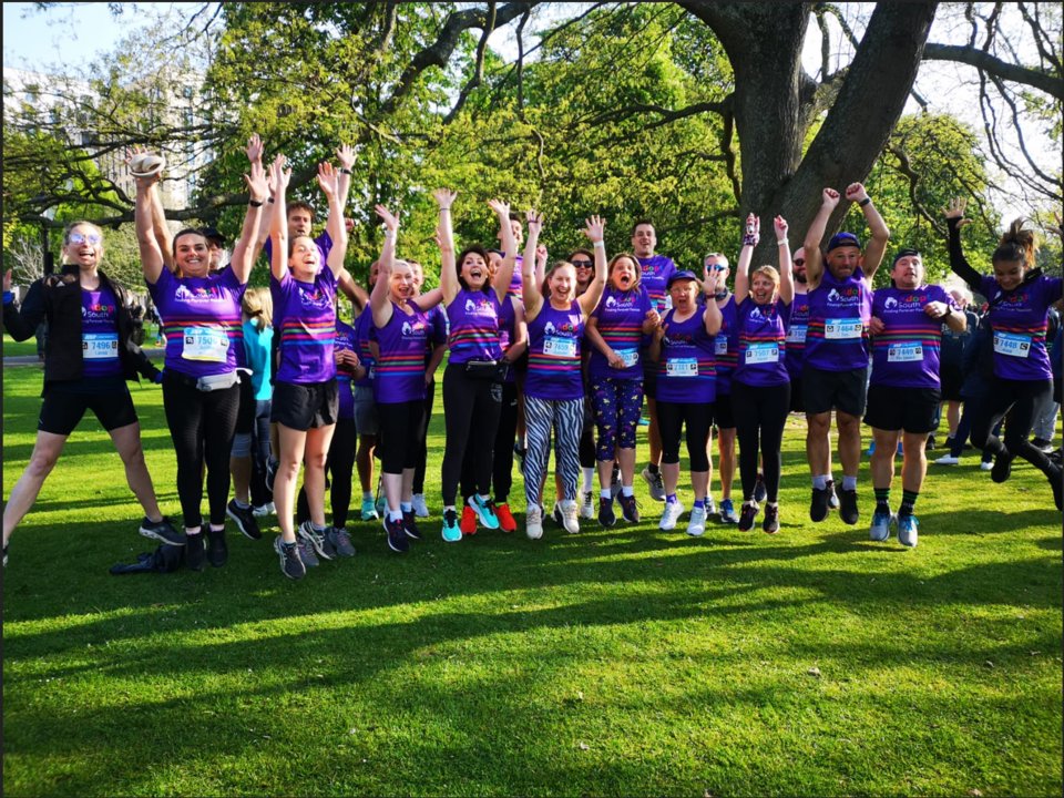 The Adopt South staff, family, adopters and supporting organisations, getting ready before the ABP Southampton Races on Sunday, 24th April 2022. Adopt South will be returning in 2023... Will you be running to support them?😃