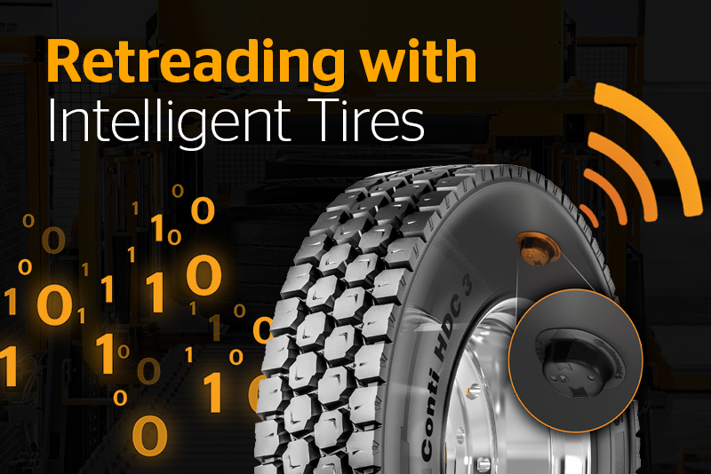 ContiTruckTires's tweet photo. Did you know that any #Continental medium/heavy #truck tire can be specified as an intelligent #tire? This includes our ContiTread™ #retreads! 😲

The pre-mounted sensor is installed from our tire plant and will not impact the tire's balance.

Read More: https://t.co/vXa5UwrpJ2 https://t.co/dXjyh5jVMx