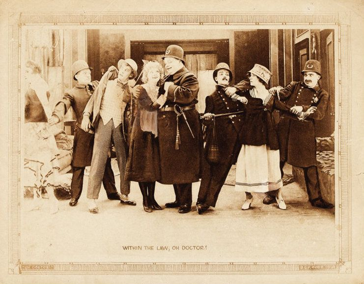 BusterKeatonSoc's tweet photo. #ThrowbackThursday Three lobby cards (one French!) for #OhDoctor! released 105 years ago tomorrow. https://t.co/qh10OKiy6z