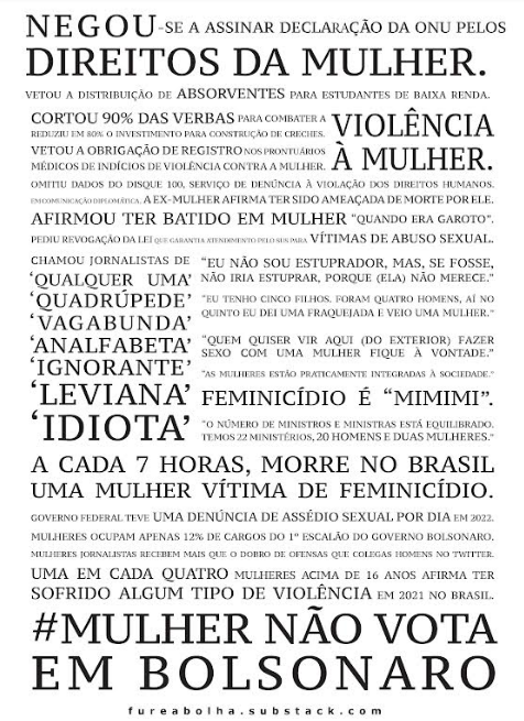 lolaescreva's tweet photo. Elencamos 95 falas e atitudes misóginas de Bolso... e isso é só um resumo! Espalhe! Ainda tem mulher q quer votar no presidente q odeia mulheres https://t.co/4OORmqVefP
#mulhernaovotaembolsonaro https://t.co/vyXIJzMa0s