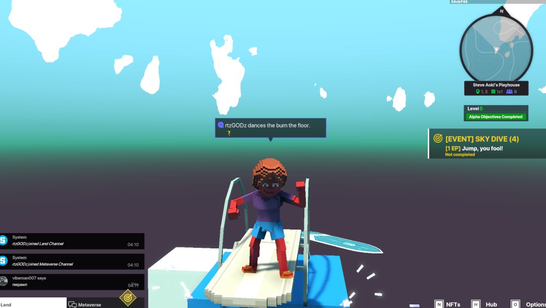 swsr191's tweet photo. @TheSandboxGame @steveaoki I just participated in the #SandboxAlphaS3Giveaway for a chance to win 500 SAND! Found the high diving board in @steveaoki's Playhouse, check out my screenshot below!
👇 https://t.co/0UafgArVCn