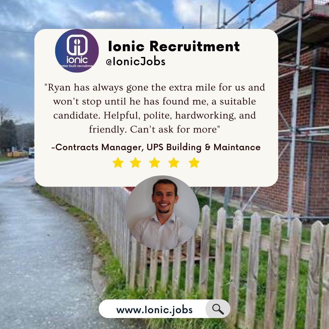 ⭐Customer feedback⭐ 

Well done to our Recruitment Consultant Ryan Walker for your outstanding work

#vacancies #permanentjobs #JobSearch #ionicjob  #manchester #warrington #northwest #hiring #jobhunt #followforfollowback #jobopportunities #candidates #clients #JobSearch #job