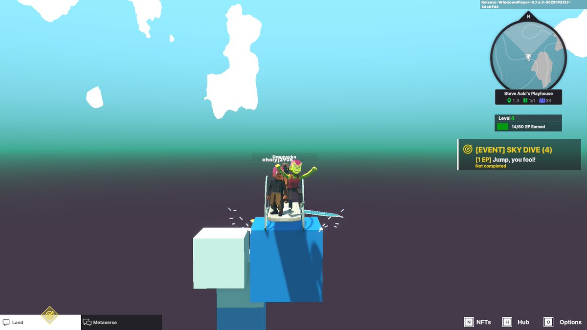 WPititat's tweet photo. @TheSandboxGame @steveaoki I just participated in the #SandboxAlphaS3Giveaway for a chance to win 500 SAND! Found the high diving board in @steveaoki's Playhouse, check out my screenshot below!
👇 what a parkour😫 https://t.co/mFKTGYcvI5