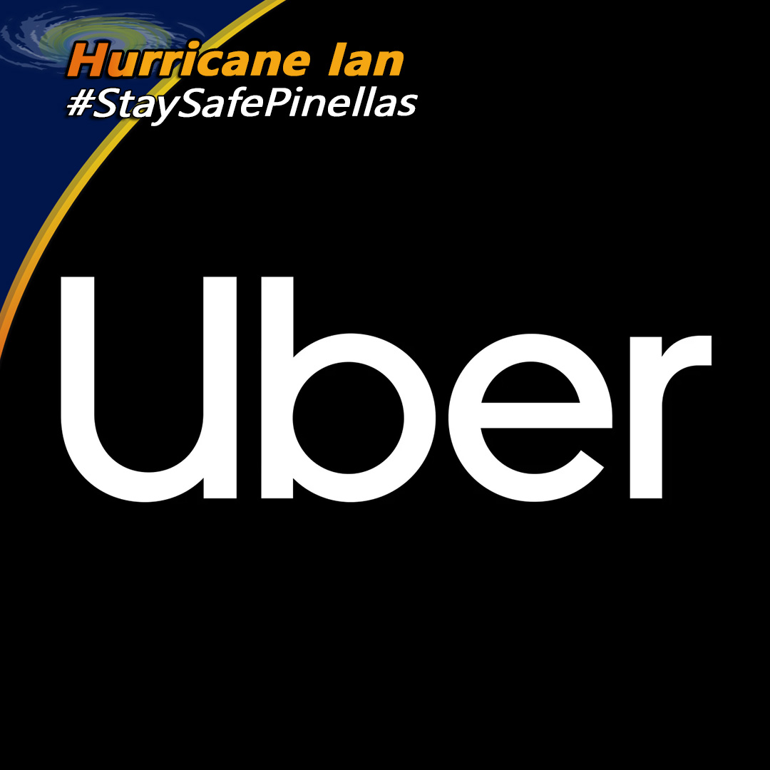 PinellasGov's tweet photo. If you are leaving a shelter today, Uber is still offering free rides, up to $30 each way from a state-approved evacuation shelter. Details here on how to redeem a free round trip, up to $30 each way from a state-approved evacuation shelter*. 1/4 https://t.co/5utgGXrvW9