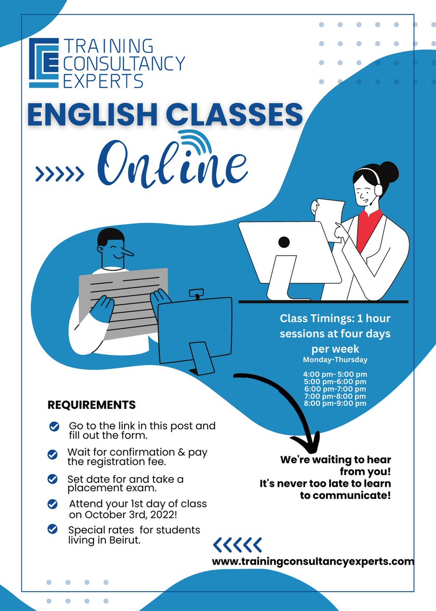 TCEglobally's tweet image. ONLY 4 days left until the start of our English Classes!
Hurry up and click on the link below to register before this Monday, October 3rd!
forms.gle/93CDHEmeLhn1vS…
#conversation #conversationclass #englishclassesonline #englishspeaking #englishmadeeasy #growthmindset