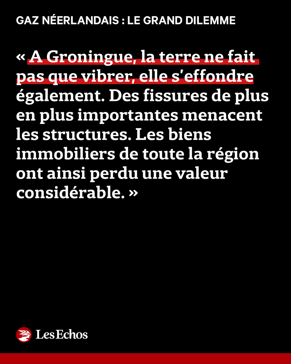 LesEchos's tweet photo. 🇳🇱 Pays-Bas : Le gisement de Groningue, le plus grand d'Europe, a fait des Pays-Bas l'un des pays les plus prospères du Vieux Continent.
En pleine crise énergétique, il est pourtant sur le point d'être définitivement fermé

Enquête ⤵️
https://t.co/KIXhMzshAS https://t.co/GHjZpkOJwy