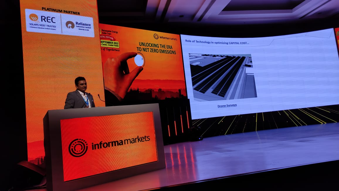 REIndiaExpo's tweet photo. Session by Mr. Hardik Vyas at Renewable Energy India Expo
On the topic: Innovation that help reduce LCOE in C&amp;I segment
Join us today Renewable Energy India Expo for more such interesting sessions!
#REIExpo #RenewableEnergyIndiaExpo #SolarEnergy #greenenergysolutions https://t.co/mgP3yQ2xUd