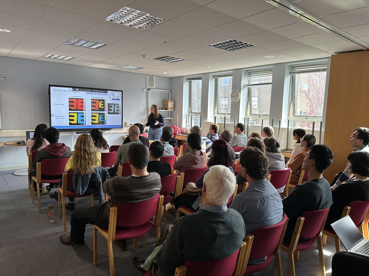 themispr's tweet image. A great attendance at our first @IMNS_UoE seminar for this term with Charlotte and Yuanyuan from the Henderson group doing a brilliant job in presenting their research that uses #spads for enabling novel #biomedical solutions! #healthcare @SchoolOfEng_UoE