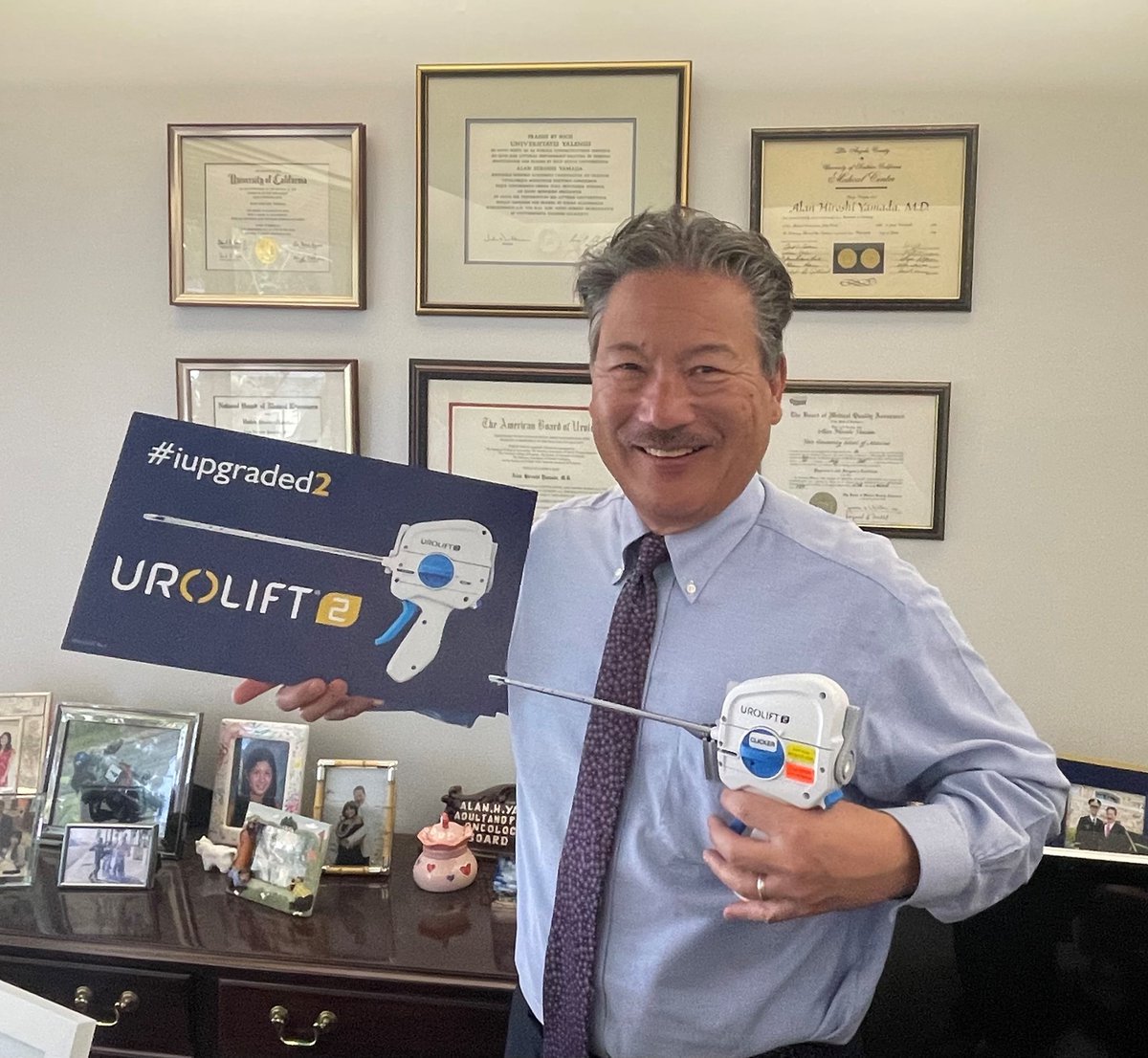 UroLift's tweet photo. Dr. Alan Yamada from Foothill Urogenital Health has upgraded to #UroLift2! #BPH #Urology

Rx only. Individual results vary. See https://t.co/haFnBDohg4 and talk to your urologist to determine the right treatment for you. https://t.co/4RwI1Ajxun
