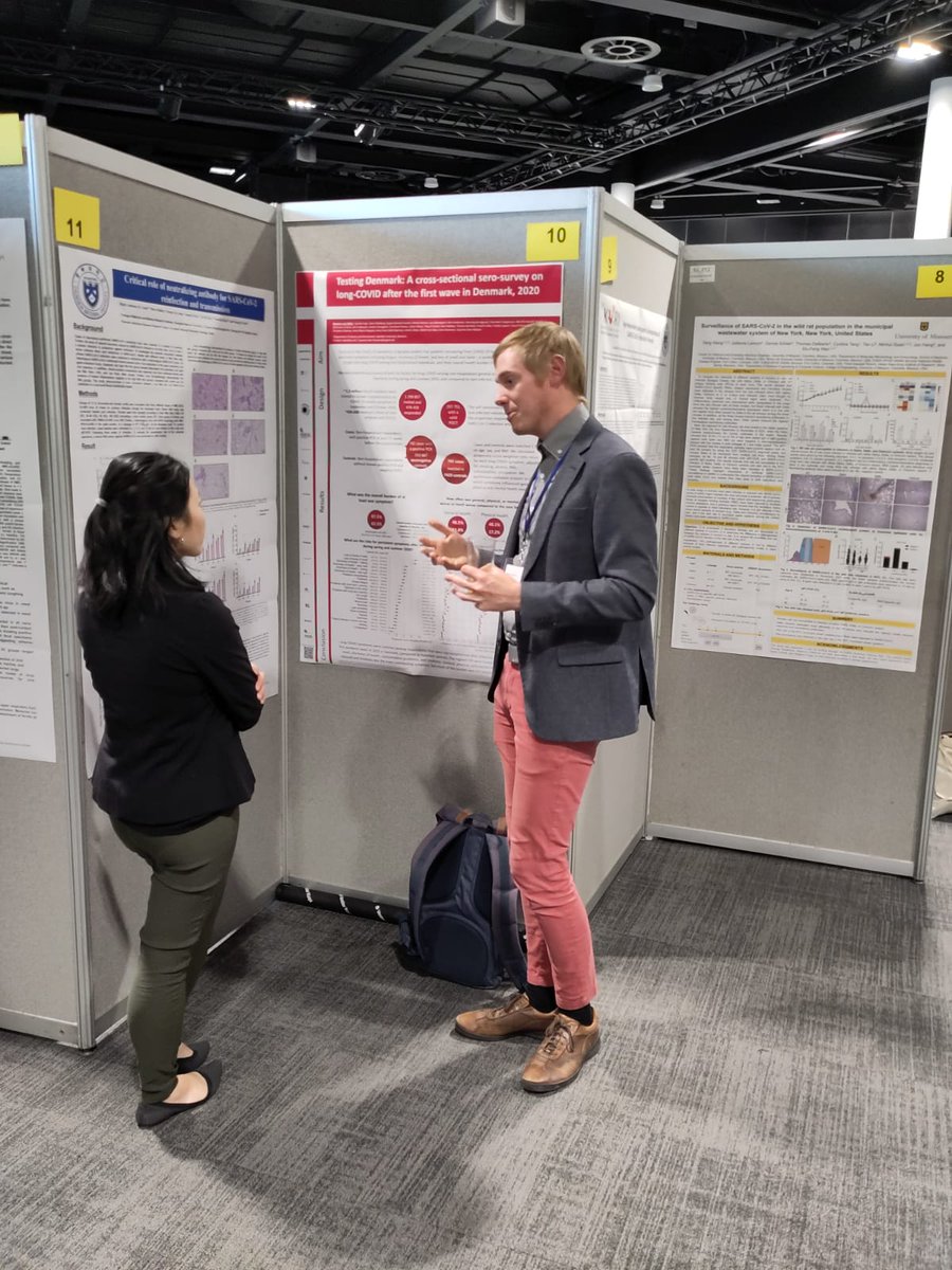 Maartenvanwijhe's tweet photo. And here is me from the poster session @OptionsXi   In Belfast last evening. It was fun talking to different researcher and received Great feedback and interest in our work on long-COVID from #ViTesterDanmark. Thanks to all who came by to share their thoughts :) https://t.co/nwJijuzGjn