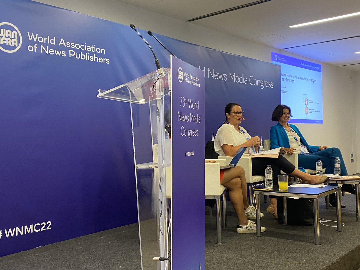 bmachumu's tweet photo. “You can’t sell (quality) journalism if that journalism doesn’t exist.”- Lisa MacLeod, Principal Publishing Lead, FT Strategies,UK,on why investing in both talents and technology is critical for the sustainable future of news industry. #ReaderRevenue #ValueInsteadOfVolume #WNMC22 https://t.co/0VHD15m79u