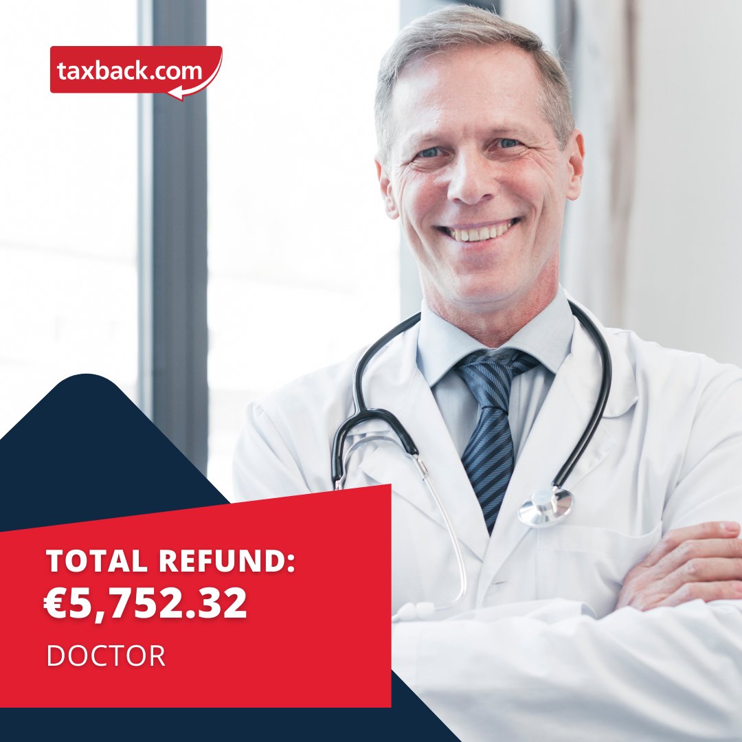 Wow! Have you seen our highest tax refund from last week? One lucky Doctor claimed €5,752.32. To check how much you’re owed, fill out the short form -> bit.ly/3HkIOiU #TaxRefund #Ireland #Taxback #taxpreparer #taxreturn #taxplanning #tax #taxagent #TaxTwitter #taxhelp