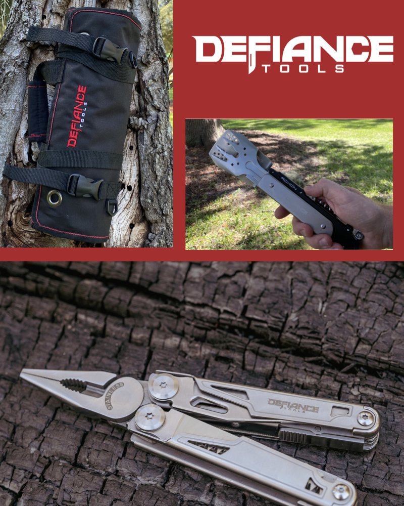 defiancetools's tweet photo. Fall Adventures here you come!
Be prepared with this great gear...
Adventure Gear Roll ☑️
Barbecue Multi Tool ☑️
Sindbad Multi Tool ☑️
#defiancetools #overlanding #overlander #overlandlifestyle #weekendlander #outfitandexplore #builtforadventure #overlandessentials https://t.co/R81GTPJllt