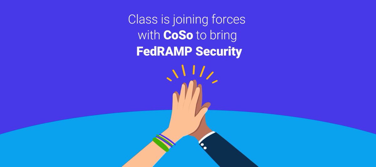 Class (@weareclasstech) on Twitter photo We’re proud to announce that we’re partnering with <a href="/CoSoCloud/">CoSo Cloud</a> to deliver FedRAMP security to our customers! Learn more about this incredible partnership here: loom.ly/_8tfteo We’re proud to announce that we’re partnering with <a href="/CoSoCloud/">CoSo Cloud</a> to deliver FedRAMP security to our customers! Learn more about this incredible partnership here: loom.ly/_8tfteo