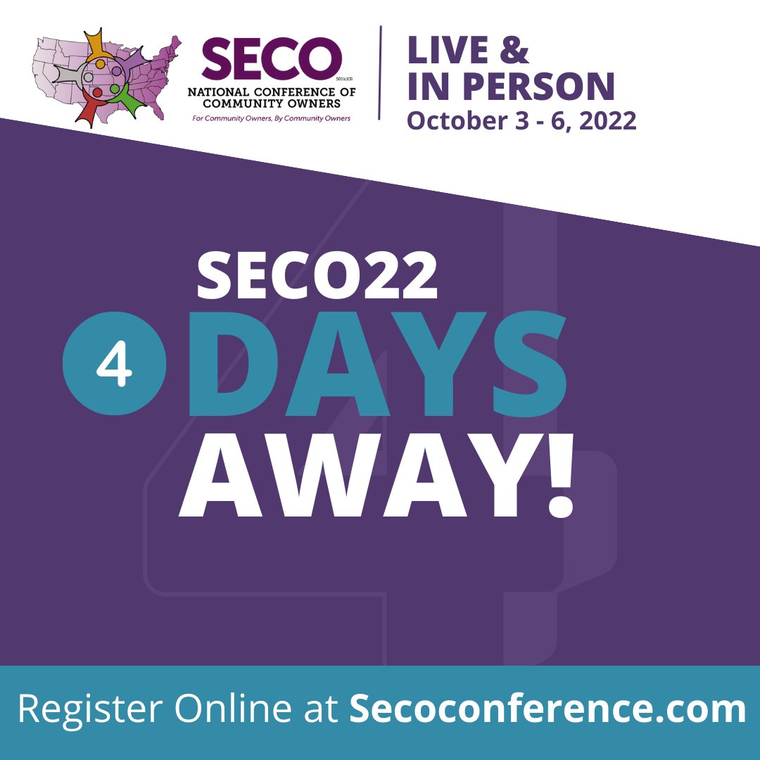 SecoConference's tweet image. SECO22 is right around the corner! With four days to go before the event, you can still register the nation’s premier event for small and midsize MH community owners.

Register now: secoconference.com

#SECO #SECO22 #CommunityOwners #MHIndustry #MHProfessional
