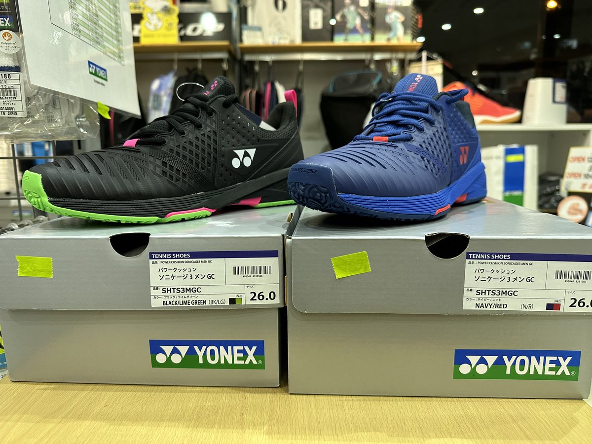 t_champ1's tweet photo. ⭐️新製品のお知らせ⭐️
ヨネックスよりソニケージ3メンGC入荷しました‼︎
2色展開となっております☺️
ぜひ店頭にてご覧下さい☺️✨
天王寺
#ヨネックス #YONEX #パワークッションソニケージ3メンGC #チャンプ #ソフトテニスプロショップチャンプ https://t.co/zo0hCT3v3Y