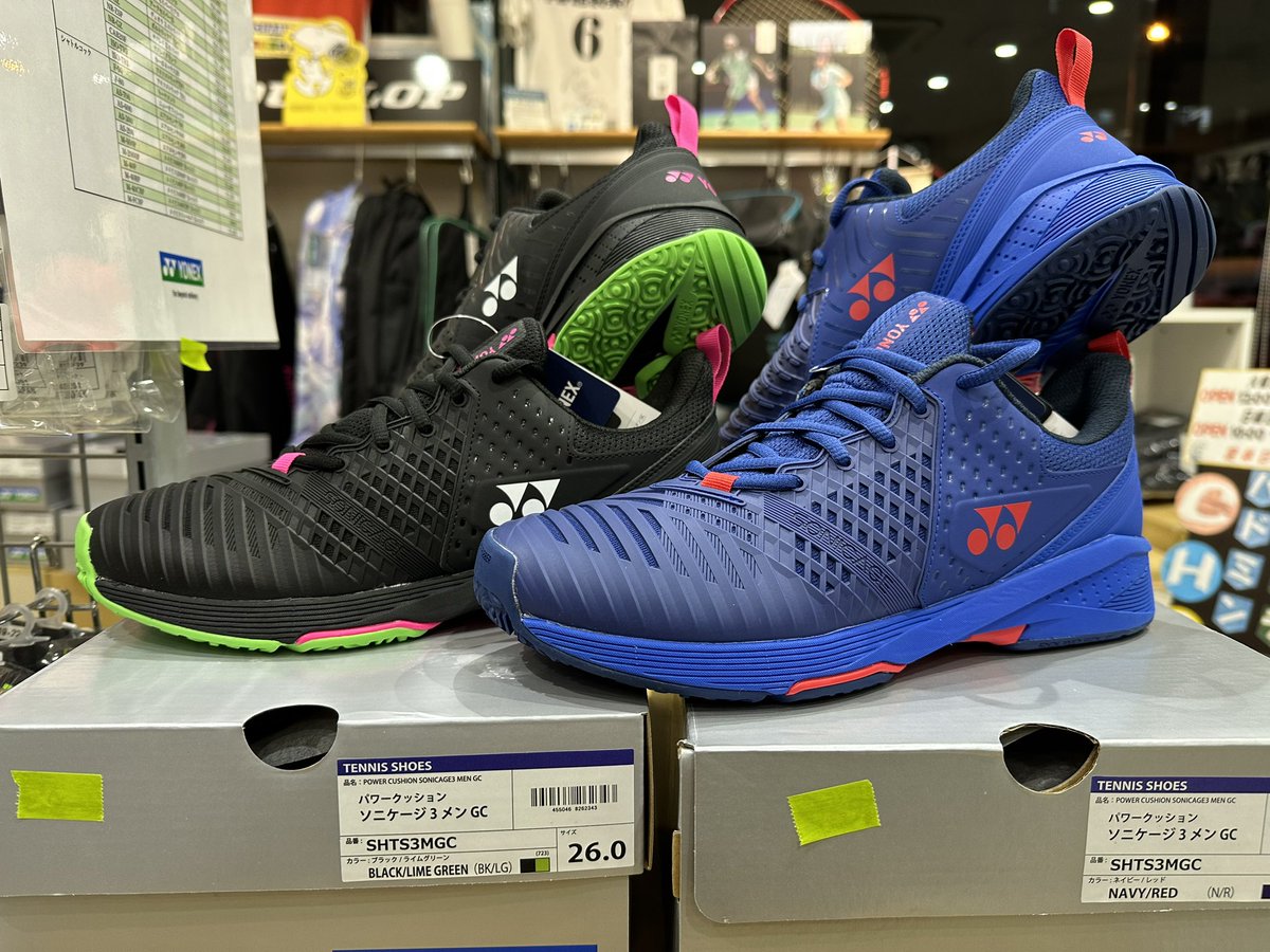 t_champ1's tweet photo. ⭐️新製品のお知らせ⭐️
ヨネックスよりソニケージ3メンGC入荷しました‼︎
2色展開となっております☺️
ぜひ店頭にてご覧下さい☺️✨
天王寺
#ヨネックス #YONEX #パワークッションソニケージ3メンGC #チャンプ #ソフトテニスプロショップチャンプ https://t.co/zo0hCT3v3Y