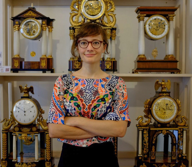 ClockmakersMus's tweet image. Last night Tabea Rude gave the WCC Harrison lecture 2022, &apos;Forever Addicted to the Mechanical -Rudolf Kaftan and the Vienna Clock Museum&apos;. A fascinating talk about a great museum! Huge thanks to Bonham’s Clock Department @Bonhamsclocks for their sponsorship