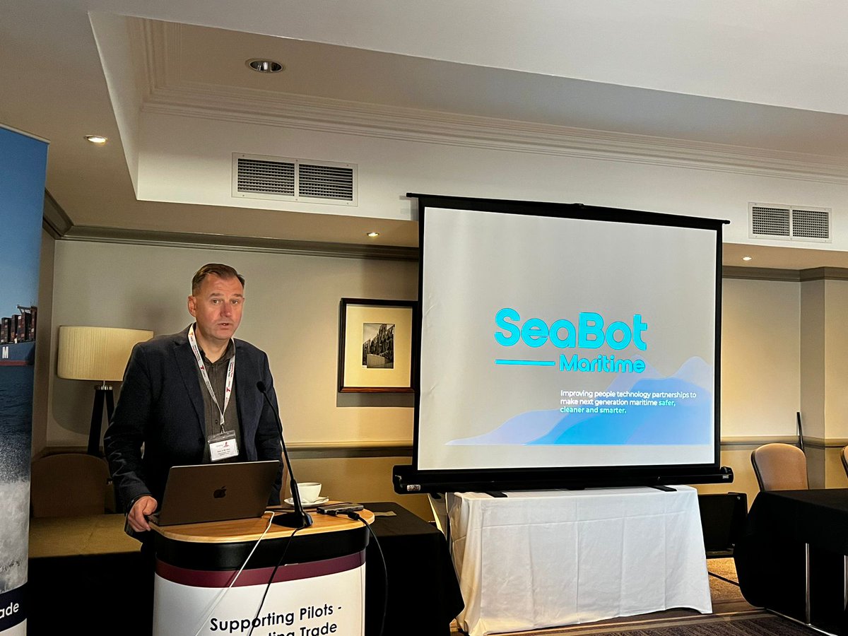 The @MKMPA UK Maritime Pilots Association Conference themed "Piloting the Future - Emerging Technologies" is in full swing featuring a dynamic line-up of industry-leading conference speakers, including #seabotmaritime's CEO Gordon Meadow 
seabotmaritime.com 
#maritimepilots