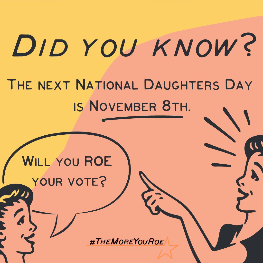RedWineBlueUSA's tweet image. We shared our pictures on National Daughters Day and now we're making our plans to vote! We refuse to let our daughters grow up with fewer rights than we did.

Our Roe guide gives you all the info you need! #themoreyouroe #roeroeroeyourvote redwine.blue/themoreyouroe