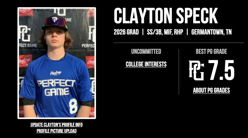 PG at USA Stadium (@usastadium) on Twitter photo The <a href="/eastcoastbball/">East Coast Sox Baseball</a> 15U 2026 Americans hit Millington with a 4-3 record & bring <a href="/SpeckClayton/">Clayton Speck</a> with them hoping to make waves this weekend <a href="/PG_Tourney/">Perfect Game Tournaments</a> <a href="/PG_Tennessee/">Perfect Game Tennessee</a> Come out and give them a look! The <a href="/eastcoastbball/">East Coast Sox Baseball</a> 15U 2026 Americans hit Millington with a 4-3 record & bring <a href="/SpeckClayton/">Clayton Speck</a> with them hoping to make waves this weekend <a href="/PG_Tourney/">Perfect Game Tournaments</a> <a href="/PG_Tennessee/">Perfect Game Tennessee</a> Come out and give them a look!