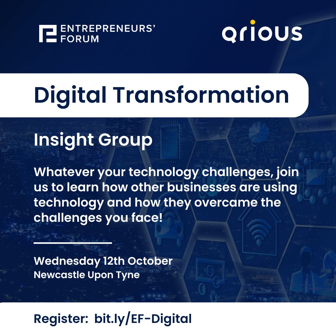 Join us for the launch of our #DigitalTransformation Insight Group with <a href="/entforum/">Entrepreneurs' Forum</a>!

Get your #FREE ticket: bit.ly/EF-Digital

📅 12 October
⏰ 9:00 - 11:00am
📍 Samuel Knight International, Waterloo Square, Newcastle, NE1 4DP

Breakfast included! ☕️🥪

<a href="/SamuelKnightLtd/">WeAreSamuelKnight</a>