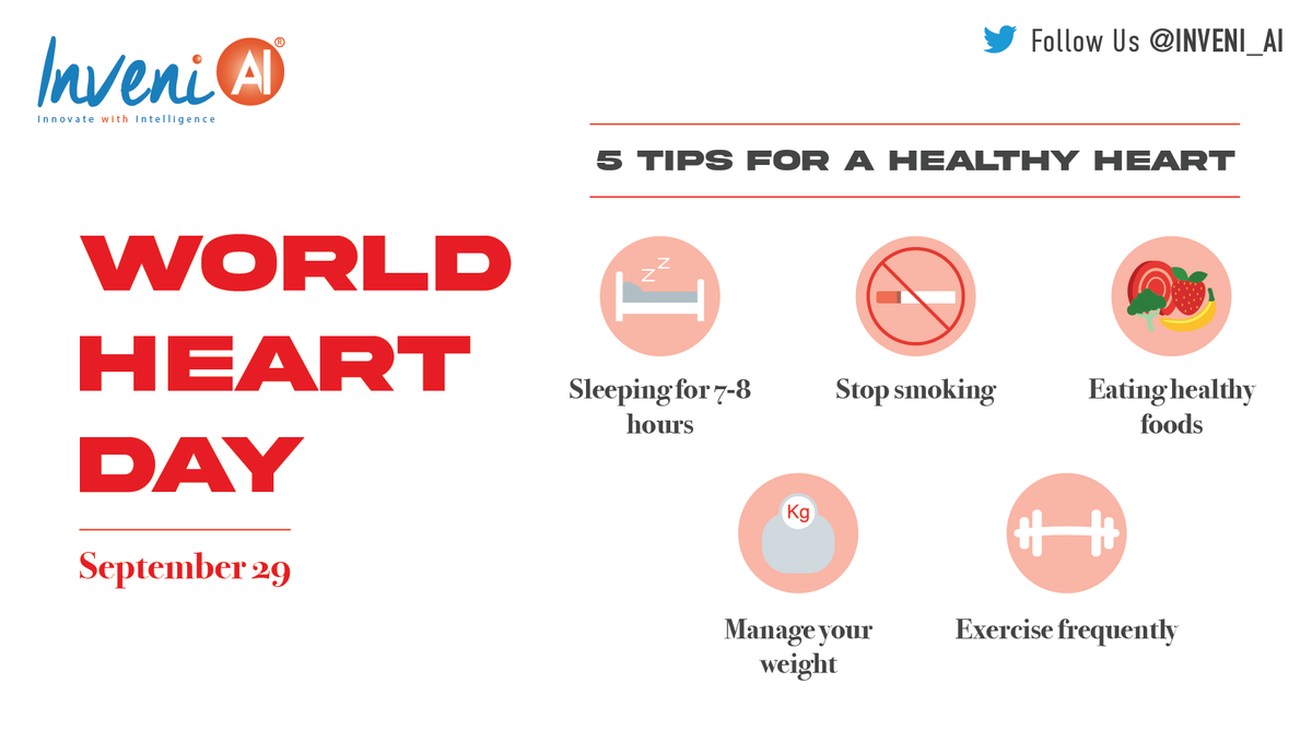 Inveni_AI's tweet photo. #HeartDisease is a leading cause of death, but it's not inevitable. While you can't change some risk factors, like family history, sex, or age, there are plenty of ways to reduce your risk of heart disease. Here's how you can prevent it: https://t.co/HOA6JtoWFS #WorldHeartDay https://t.co/o4B0DuJRv8