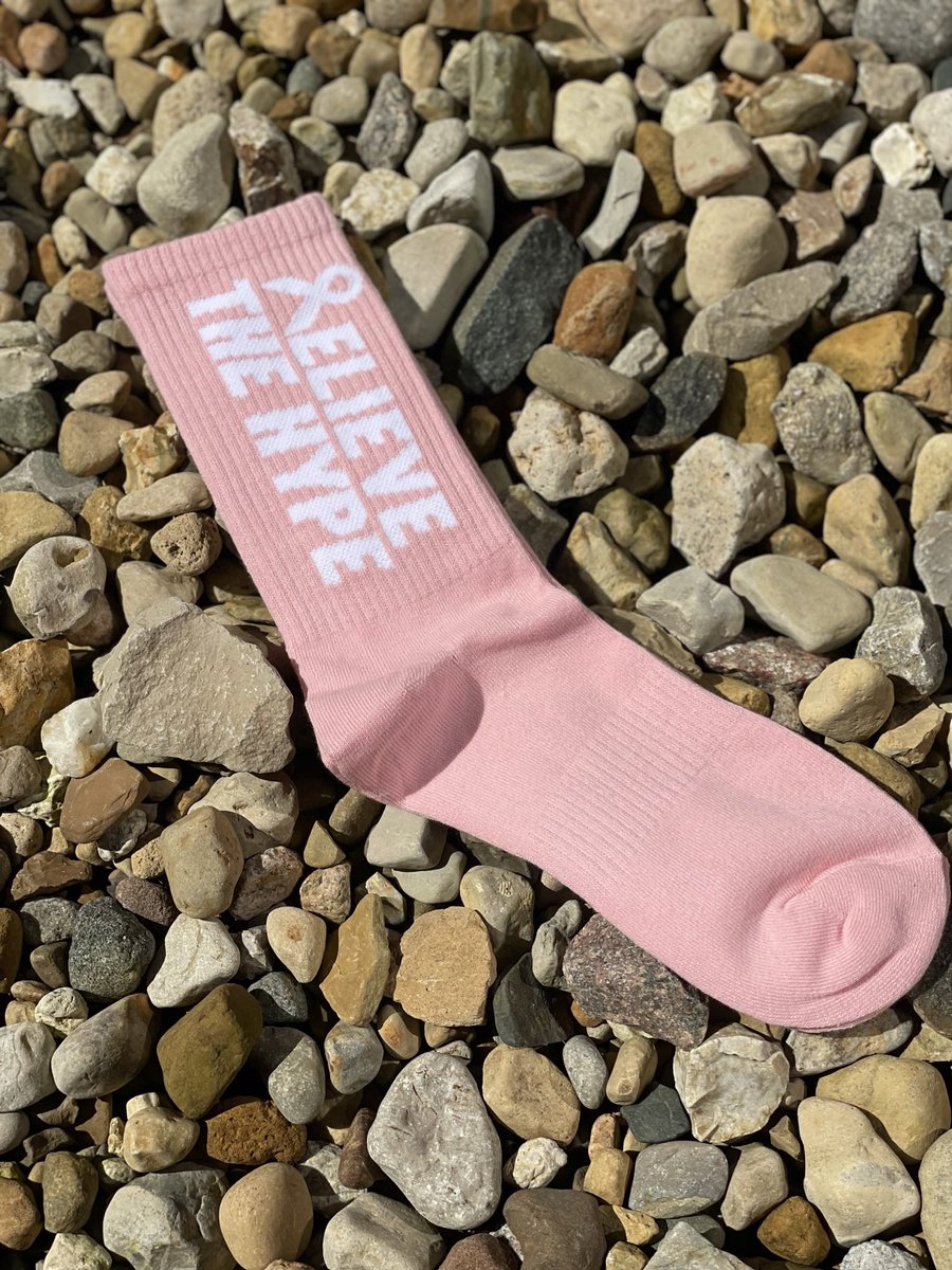 saucedre33's tweet photo. With the month of October being Breast Cancer Awareness month, my brand will be releasing “Believe The Hype” BCA socks. All profits will be donated to @sistersnetwork 

https://t.co/MBkoA2ekWC https://t.co/SNgWZEf9lz
