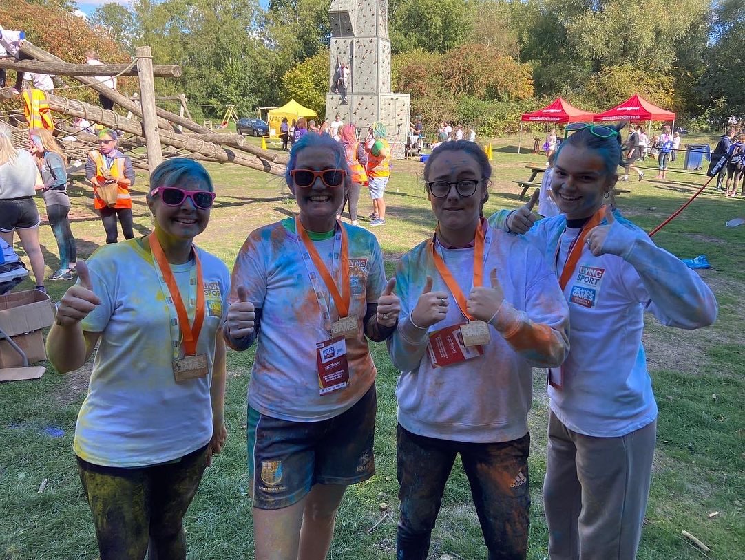 StIvoAcademy's tweet photo. Year 7 and 8 students enjoyed a day out on the Colour Run today in Milton Country Park as part of the HDC sports initiative. Great fun was had by all! https://t.co/cbumhS3XO8