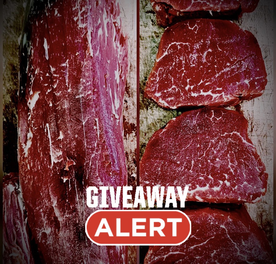 Weekend Offer &amp; Giveaway
Some rare good news…

Special offer - 2 x fillet steaks or one sharing Chateaubriand for £15.00!

Giveaway…Like, retweet and tag us and a friend for a chance to win a whole fillet! £120 worth of fillet!!!

Winner announced Friday night! GO!!!