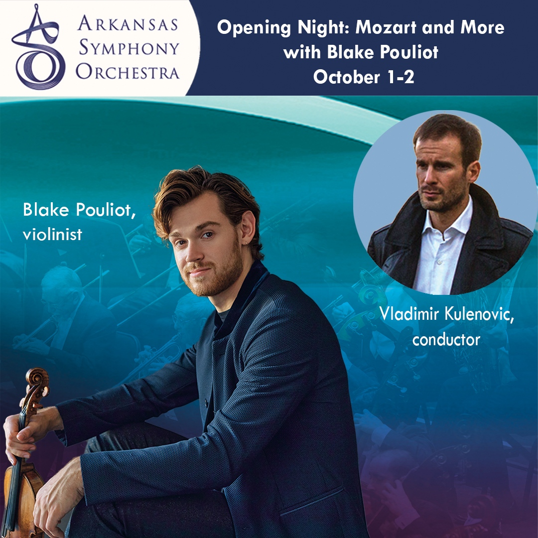 Read Eric Harrison's new interview with violinist Blake Pouliot!
Blake will be performing this weekend with the ASO. Read-arkansasonline.com/news/2022/sep/…