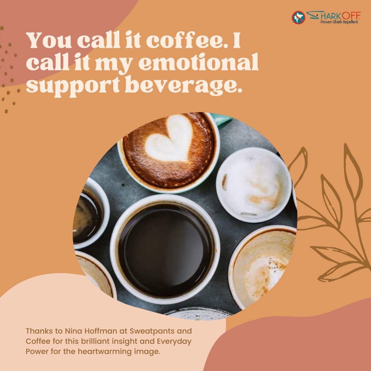 theSharkOff's tweet photo. On this, National Coffee Day, Shark OFF would like to formally thank our silent partner, Double Espresso. We wouldn't be functional without you. 💋🙏 https://t.co/AKSkN4jEBt