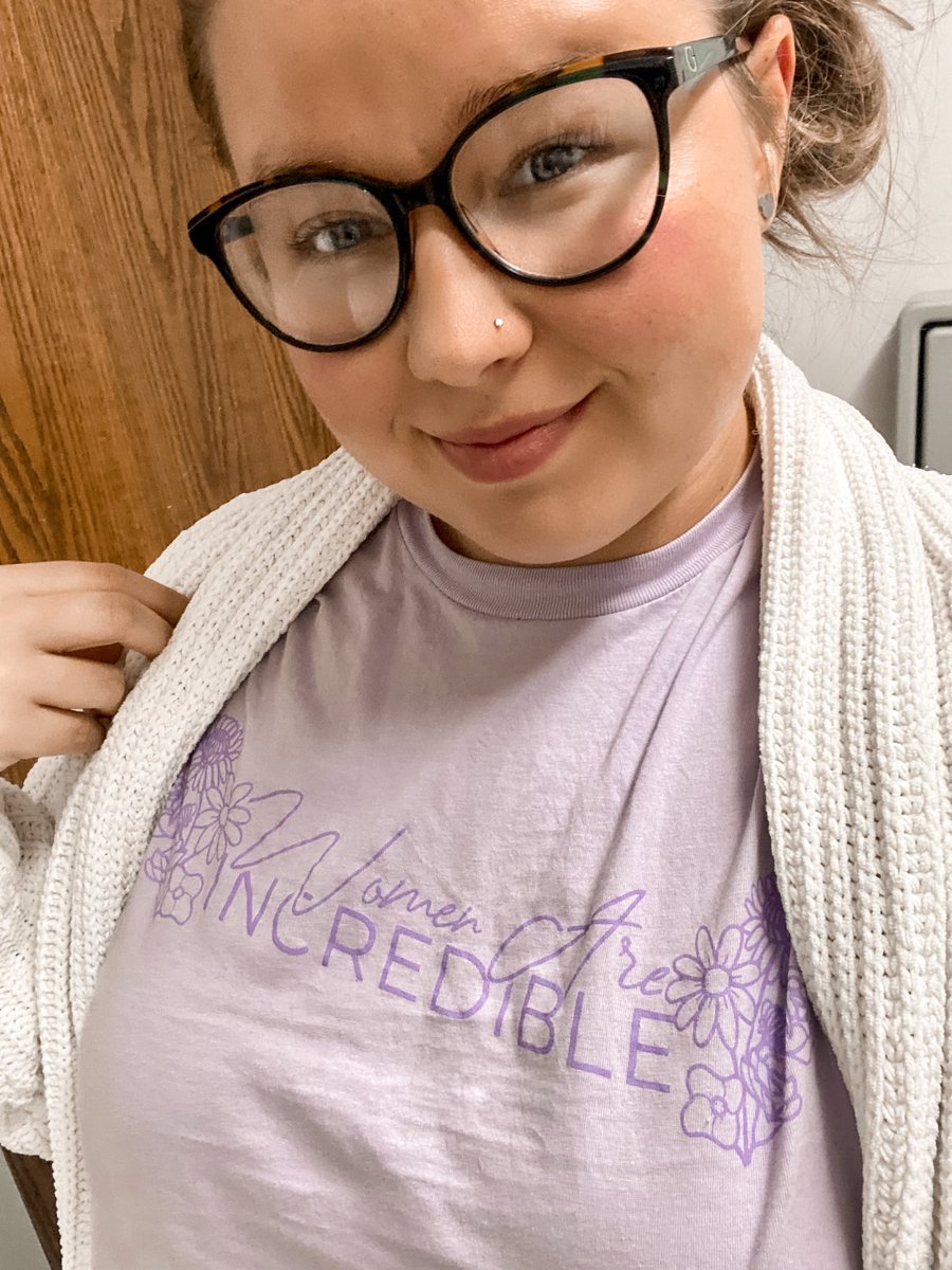 ayeeeitsclaire's tweet photo. ✨w o m e n  a r e  i n c r e d i b l e✨

Wore this to work so all my sweet preschool babies know what’s up ❤️
@ColleenB123 https://t.co/piNhT6p7OB