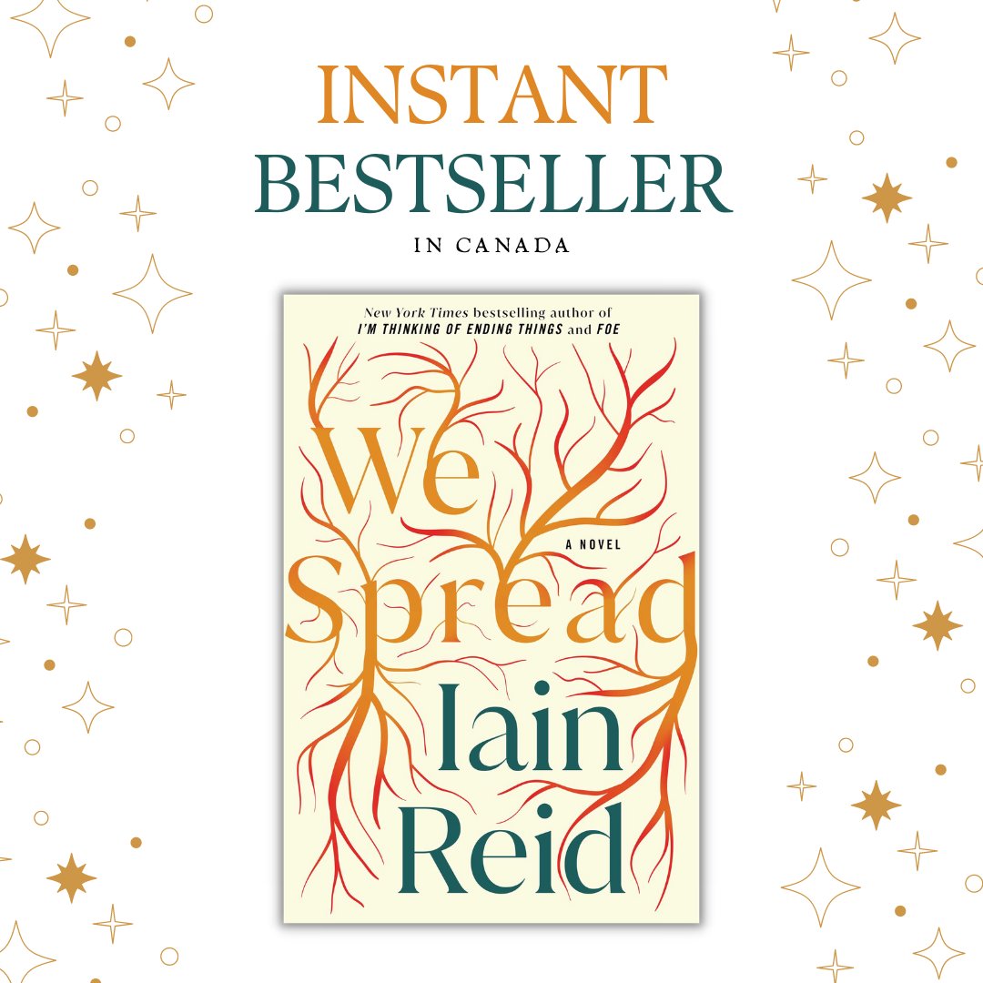 Thrilled to see @reid_iain's WE SPREAD debut as an INSTANT bestseller in Canada! Pick up this stunning work of philosophical suspense: spr.ly/6011Mwn1F