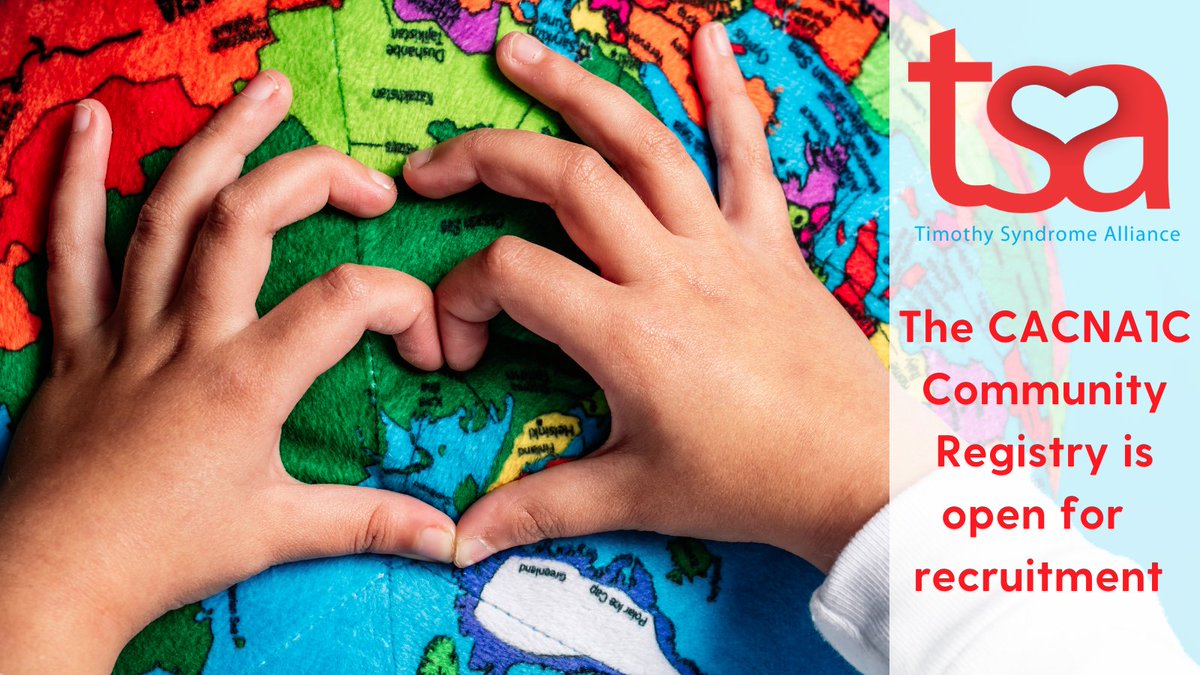 The #CACNA1C Community Registry, a collaboration between <a href="/TimothySyndrome/">TSA</a> and Pulse Infoframe is open for worldwide recruitment. The registry will aid in research for #TimothySyndrome, #LongQTSyndrome8, and other CACNA1C-related disorders.
#WorldHeartDay
 
ccr.healthie.net
