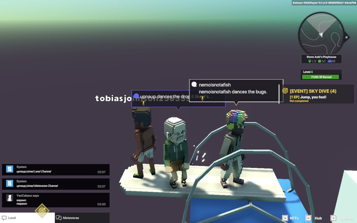 jeonja12's tweet photo. @TheSandboxGame @steveaoki I just participated in the #SandboxAlphaS3Giveaway for a chance to win 500 SAND! Found the high diving board in @steveaoki's Playhouse, check out my screenshot below!
👇 https://t.co/XbIgO6Zz1U